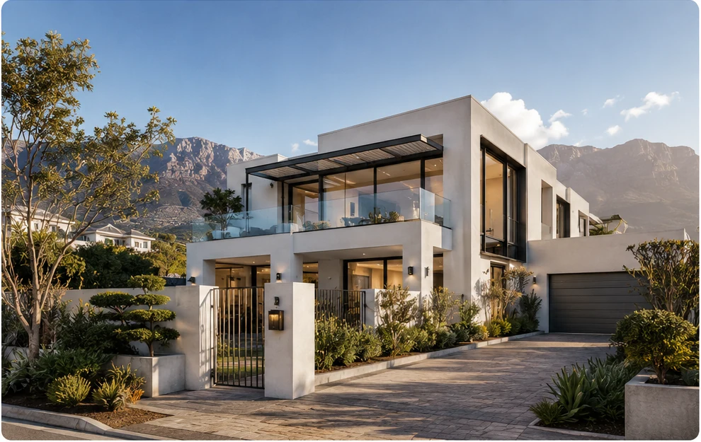 Modern home representing estate agent websites