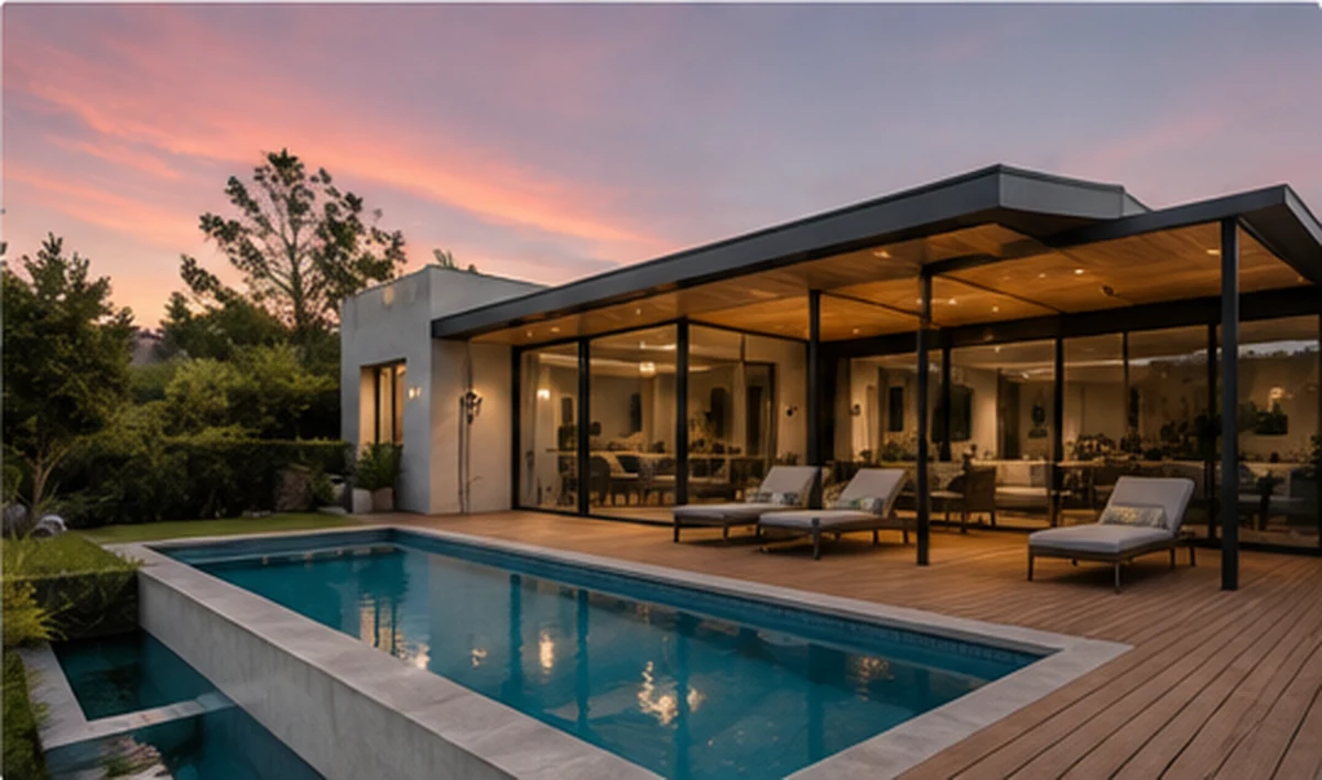 Luxury residential property used in estate agency website demonstration